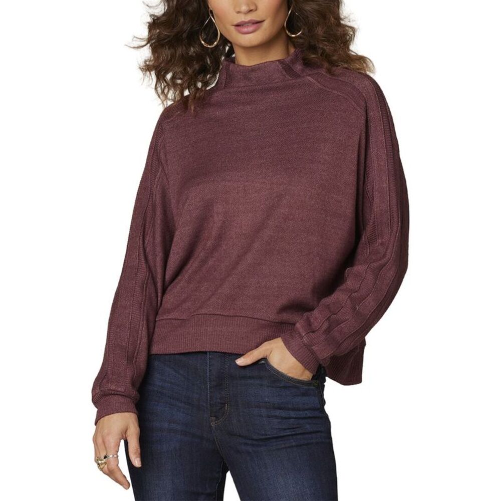 Wit & Wisdom Womens  Mixed Media Knit Top
